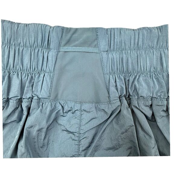 Free People Movement The Way Home Shorts Women Small Blue High Rise Smocked - Picture 4 of 12